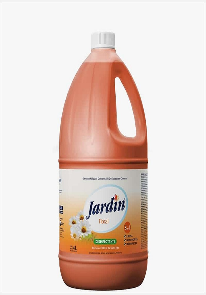 Liquido Concentrado Desinfectante Jardín. 4 litros. Aroma Floral
