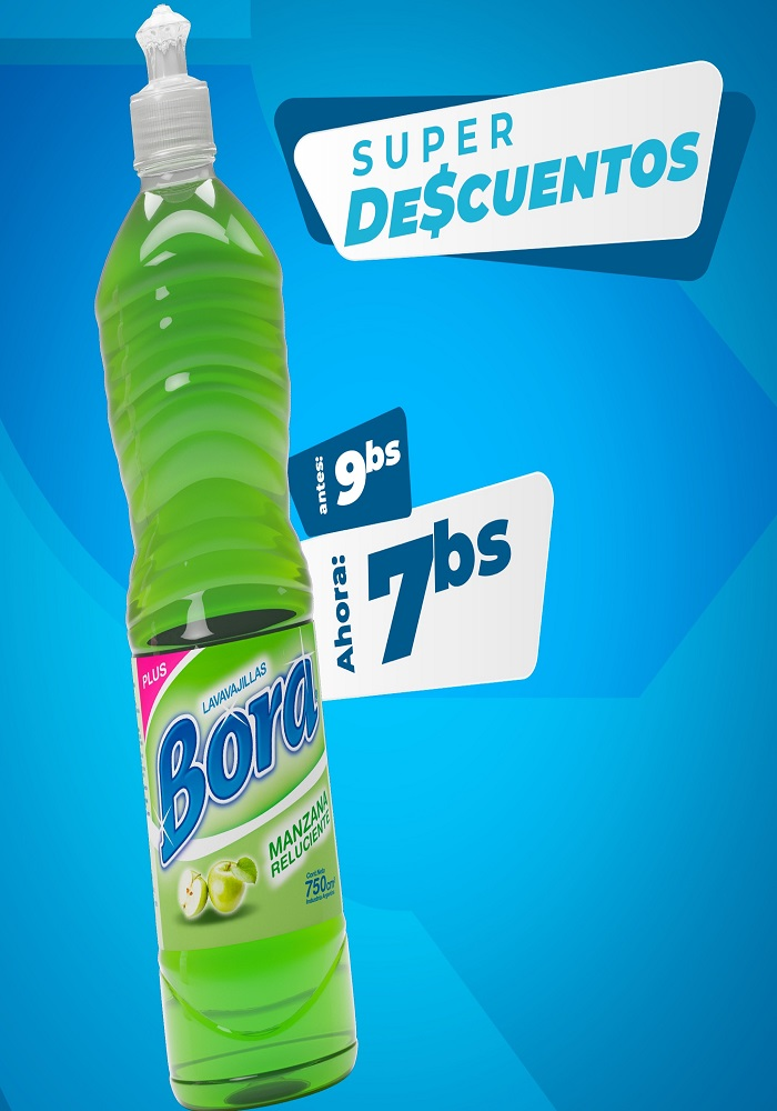 Lavavajillas Bora. 750ml