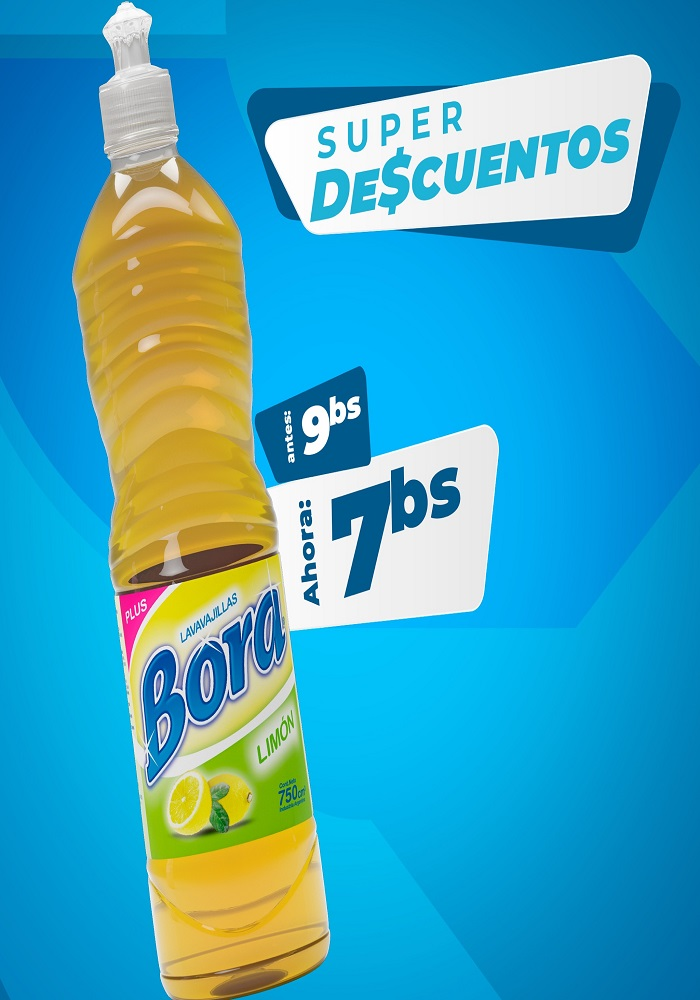 Lavavajillas Bora. 750ml
